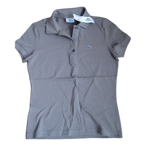 Pre-owned Lacoste Top In Brown