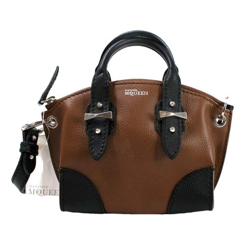 Pre-owned Alexander Mcqueen Legend Leather Handbag In Brown