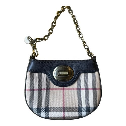 Pre-owned Burberry Leather Mini Bag In Black