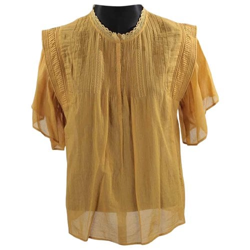 Pre-owned Ba&sh Blouse In Yellow