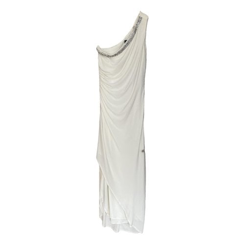 Pre-owned Laundry By Shelli Segal Maxi Dress In White
