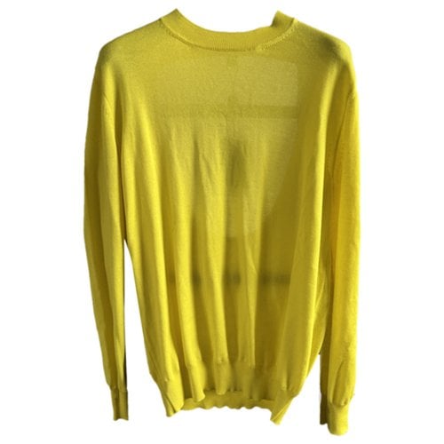 Pre-owned Louis Vuitton Cashmere Top In Yellow