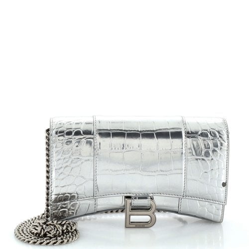 Pre-owned Balenciaga Leather Handbag In Silver