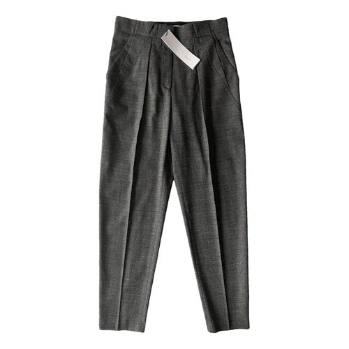 Pre-owned Iro Fall Winter 2019 Wool Trousers In Grey