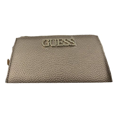 Pre-owned Guess Leather Wallet In Metallic