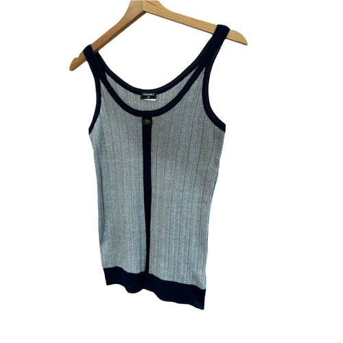 Pre-owned Chanel Cashmere Vest In Grey