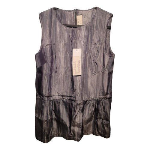 Pre-owned Marni Silk Camisole In Anthracite