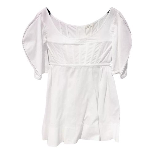 Pre-owned Celine Tunic In White