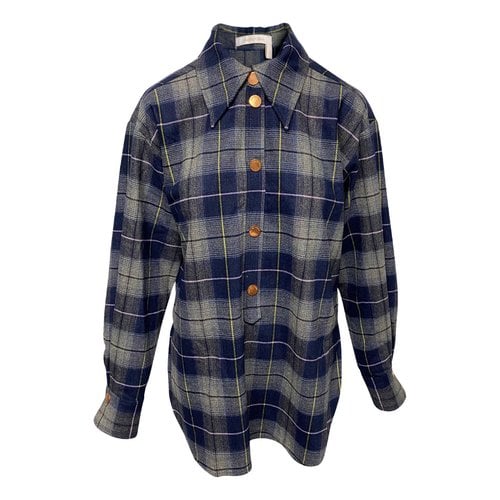Pre-owned See By Chloé Wool Shirt In Blue