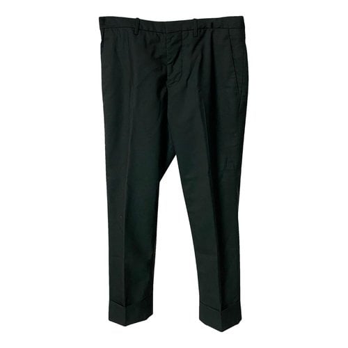 Pre-owned Marni Wool Carot Pants In Green