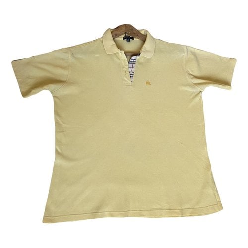 Pre-owned Burberry T-shirt In Yellow