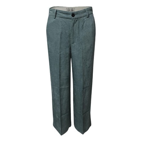 Pre-owned Forte Forte Carot Pants In Blue
