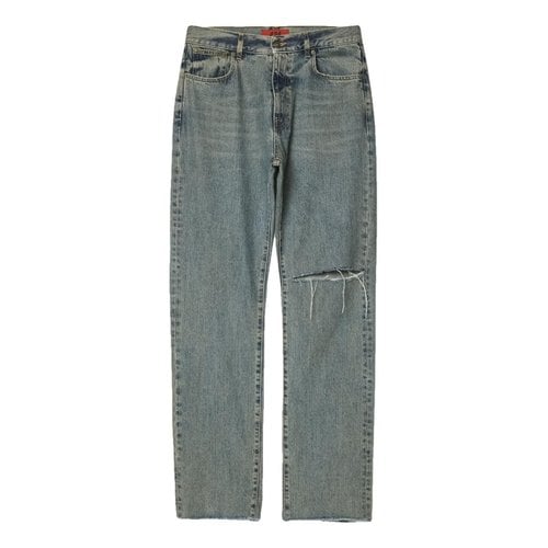 Pre-owned 424 Straight Jeans In Blue