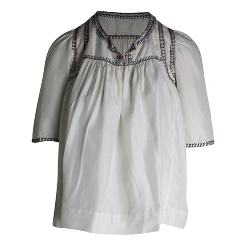 Pre-owned Isabel Marant Silk Blouse In White