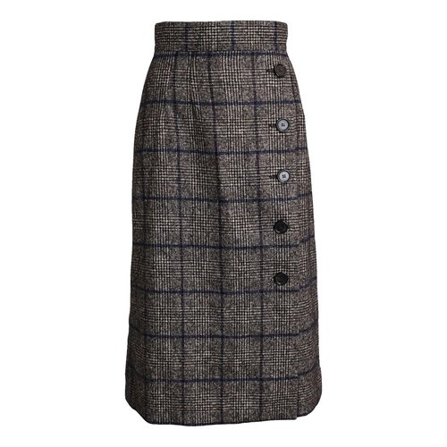 Pre-owned Dolce & Gabbana Wool Mid-length Skirt In Multicolour