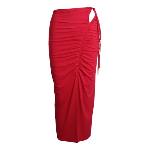 Pre-owned Self-portrait Mid-length Skirt In Pink