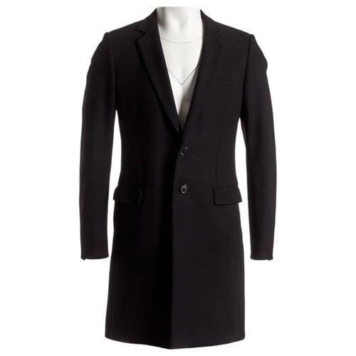 Pre-owned Dior Wool Coat In Black
