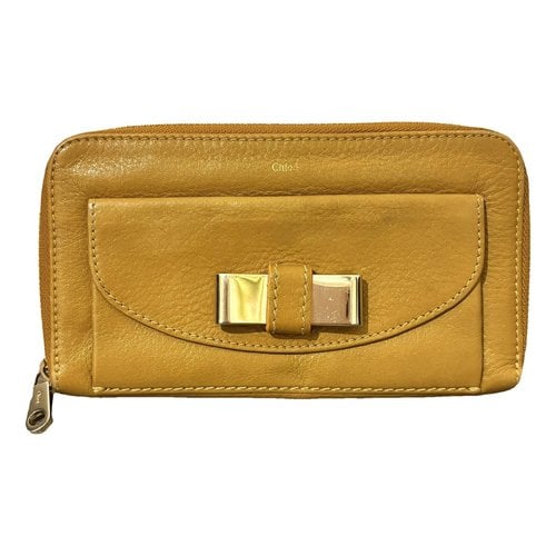 Pre-owned See By Chloé Leather Purse In Yellow