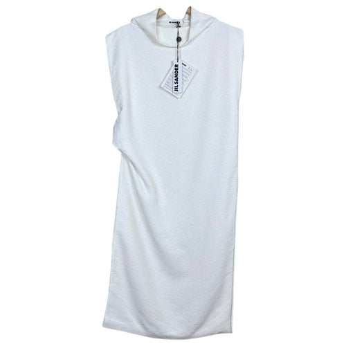 Pre-owned Jil Sander Mid-length Dress In White