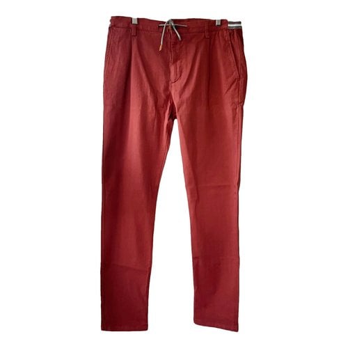 Pre-owned Eleventy Trousers In Red