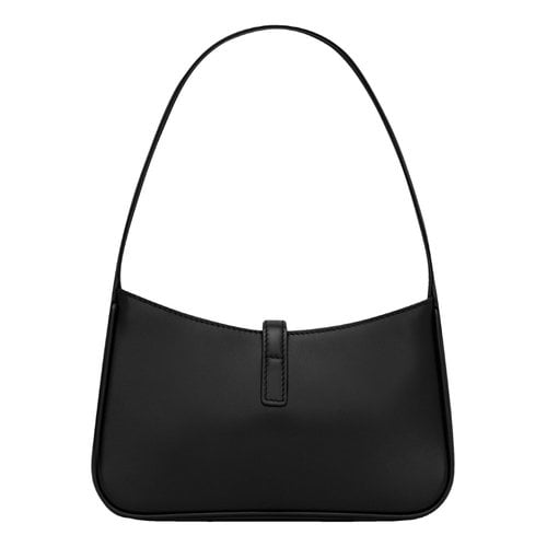 Pre-owned Saint Laurent Le 5 À 7 Leather Handbag In Black