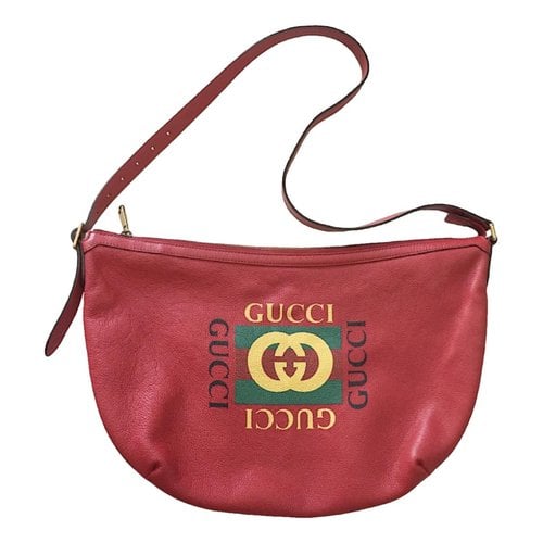 Pre-owned Gucci Leather Bag In Red