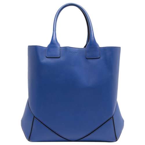Pre-owned Givenchy Leather Tote In Blue