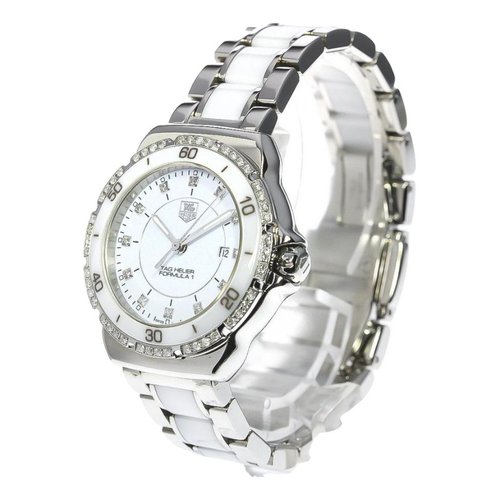 Pre-owned Tag Heuer Ceramic Watch In White