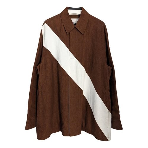 Pre-owned Jil Sander Linen Jacket In Brown