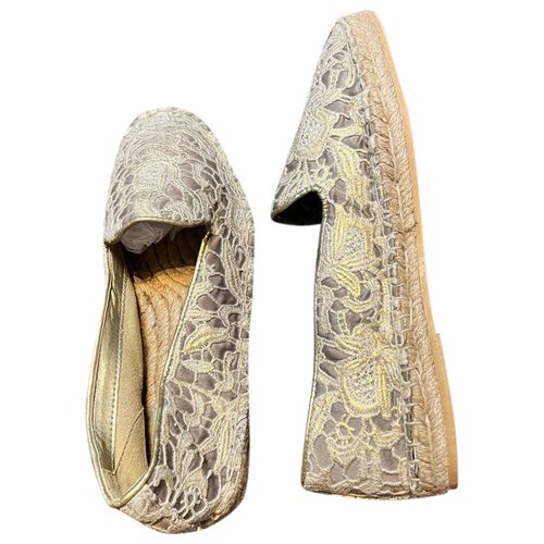 Pre-owned Cole Haan Cloth Espadrilles In Gold