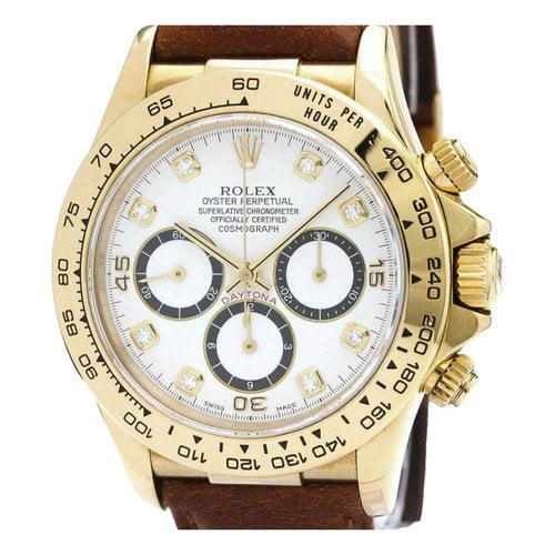 Pre-owned Rolex Daytona Watch In White