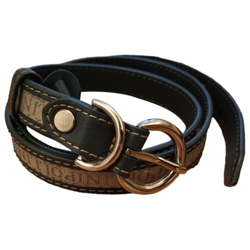 Pre-owned Pollini Leather Belt In Blue
