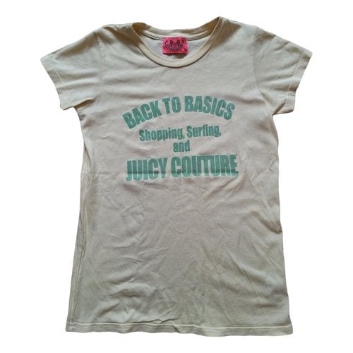 Pre-owned Juicy Couture T-shirt In Yellow