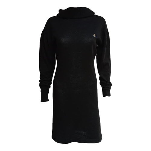 Pre-owned Vivienne Westwood Wool Mid-length Dress In Black