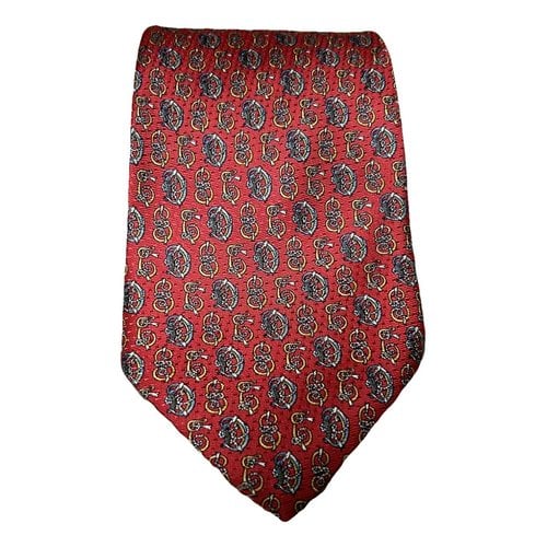 Pre-owned St Dupont Silk Tie In Multicolour