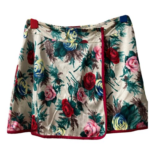 Pre-owned Dolce & Gabbana Mini Skirt In Beige
