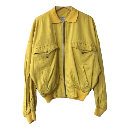 Pre-owned Versus Silk Jacket In Yellow