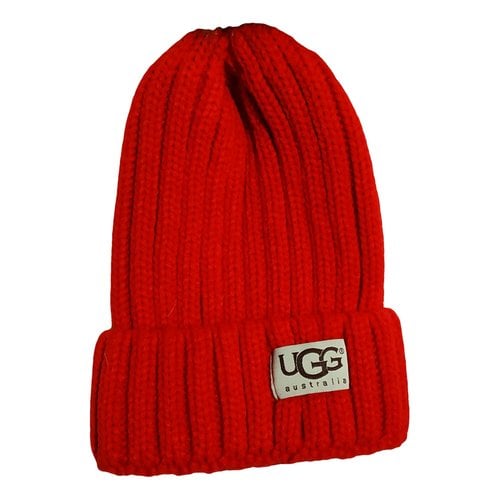 Pre-owned Ugg Wool Hat In Red