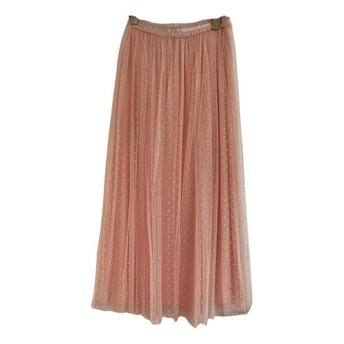 Pre-owned Needle & Thread Maxi Skirt In Pink