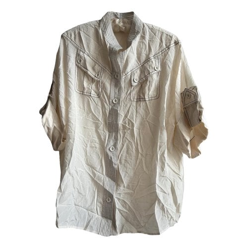 Pre-owned Zimmermann Silk Blouse In White