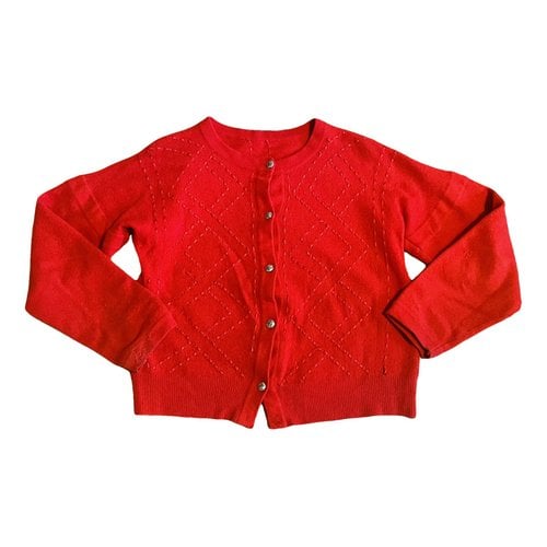 Pre-owned Laura Biagiotti Cashmere Cardigan In Red
