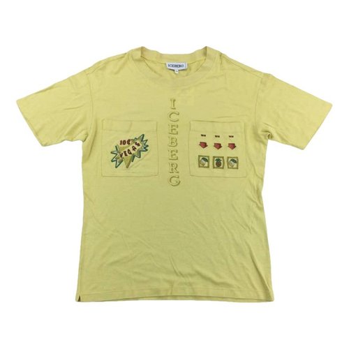 Pre-owned Iceberg T-shirt In Yellow