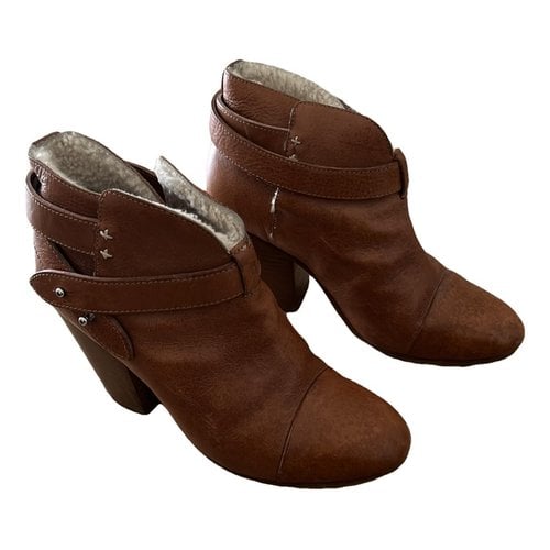 Pre-owned Rag & Bone Leather Boots In Camel