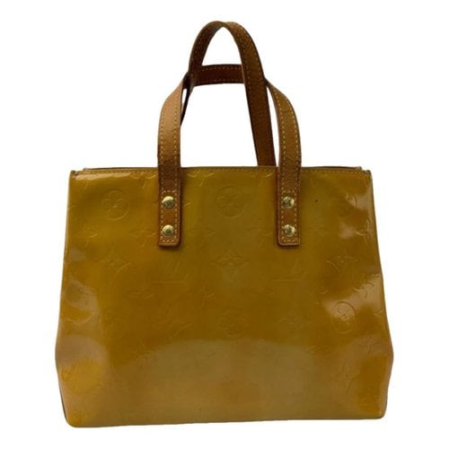Pre-owned Louis Vuitton Reade Leather Handbag In Yellow