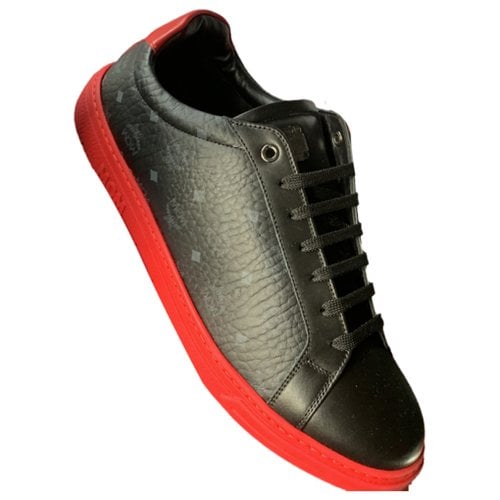 Pre-owned Mcm Leather Low Trainers In Multicolour