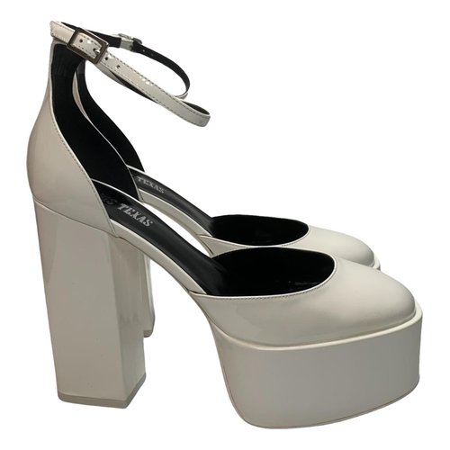 Pre-owned Paris Texas Leather Heels In White