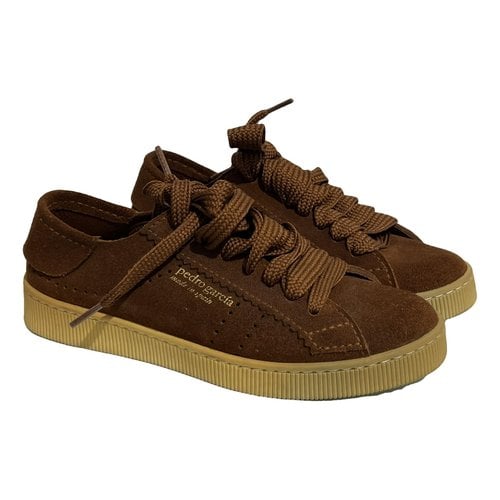 Pre-owned Pedro Garcia Trainers In Camel