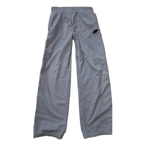 Pre-owned Nike Trousers In White
