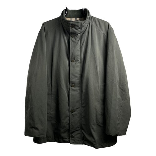 Pre-owned Burberry Trenchcoat In Green