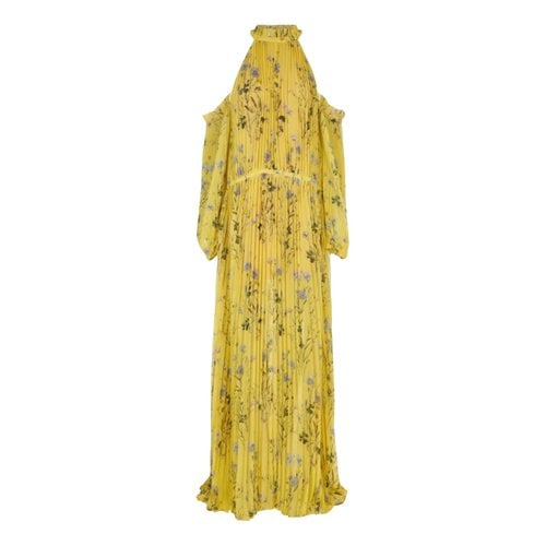 Pre-owned Self-portrait Maxi Dress In Yellow